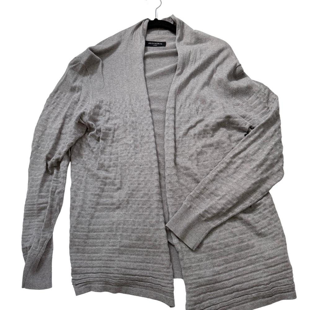 All Saints Light Gray Men's Cardigan